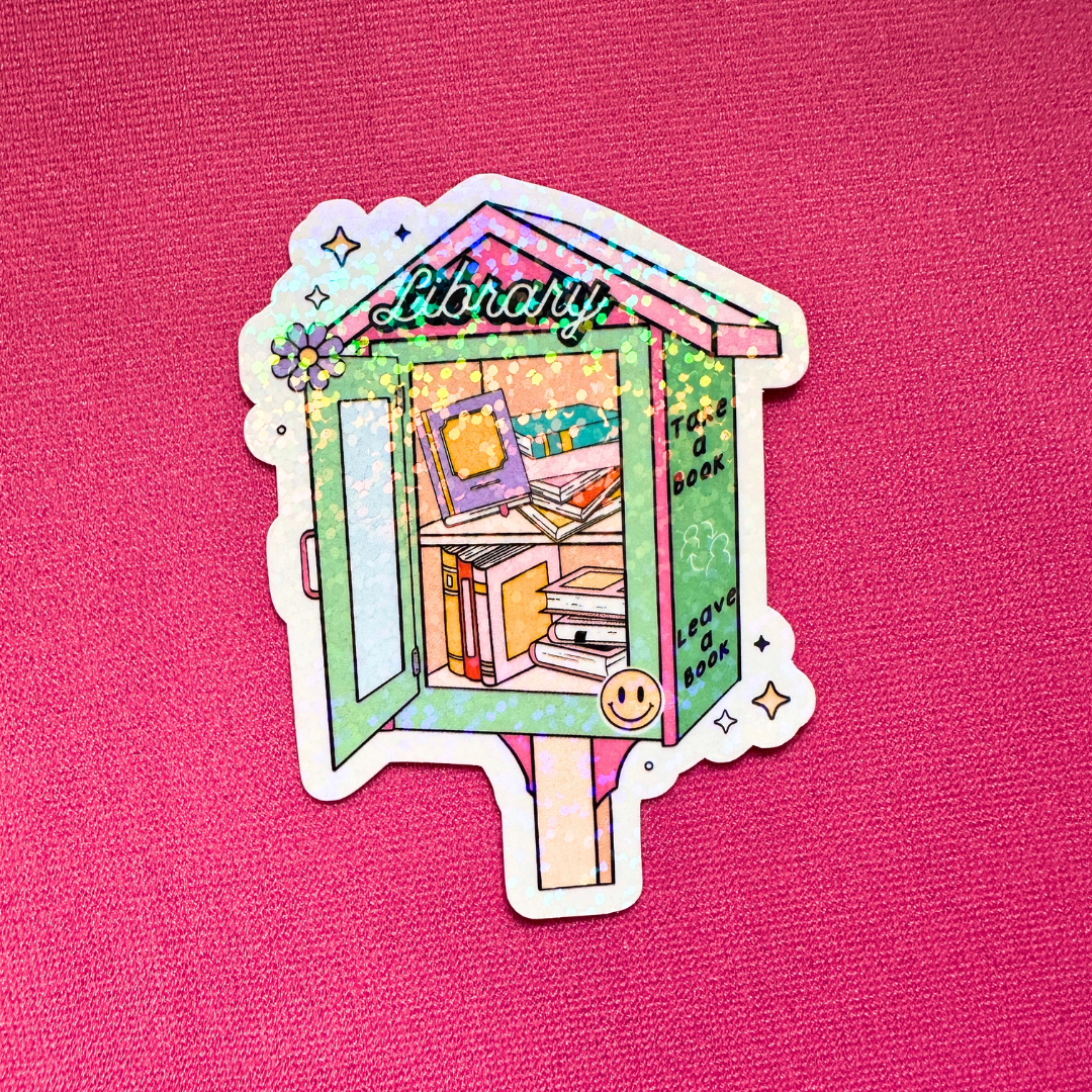 Tiny Library - Holo Overlay Sticker