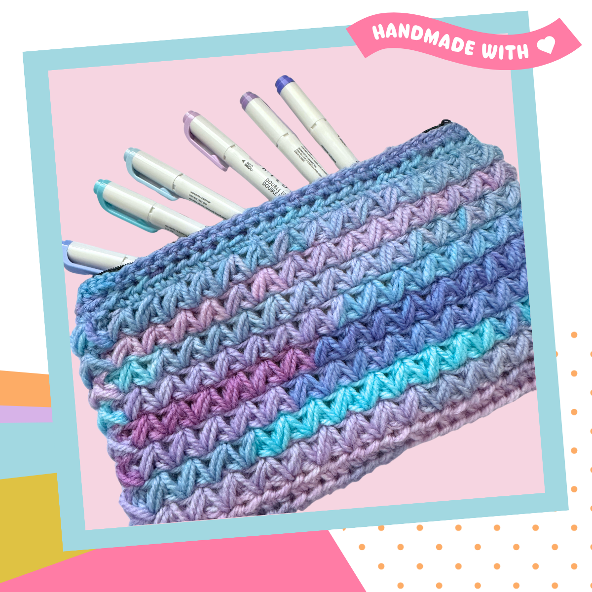 Tranquil Crochet Pen Pouch