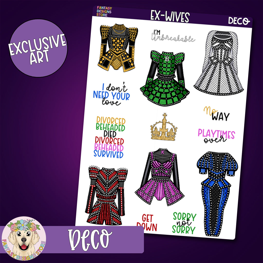 Ex-Wives Deco Sheet