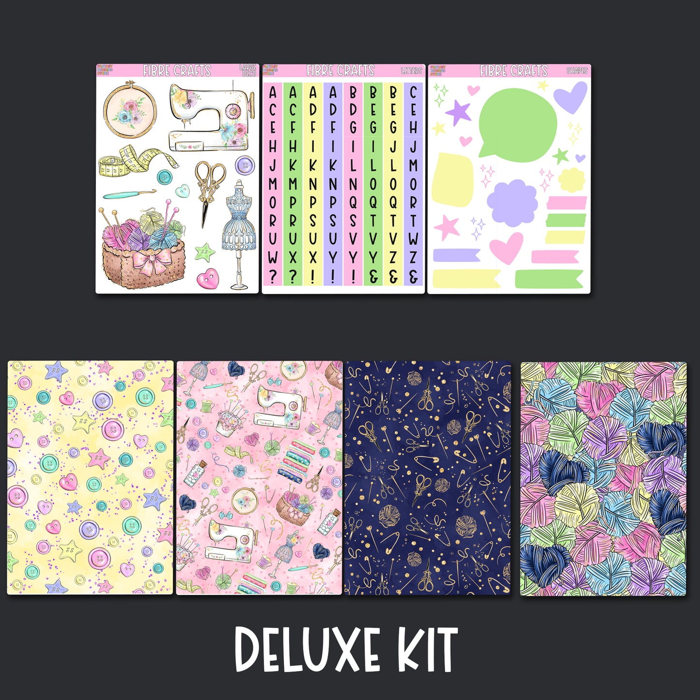 Fibre Crafts Junk Journal Sticker Kit