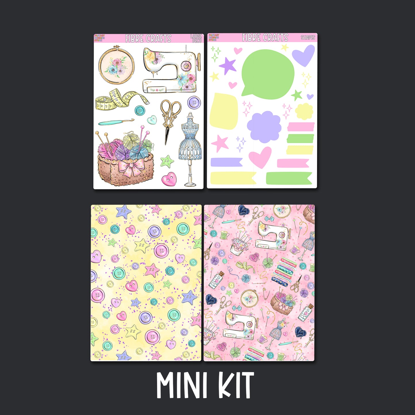 Fibre Crafts Junk Journal Sticker Kit