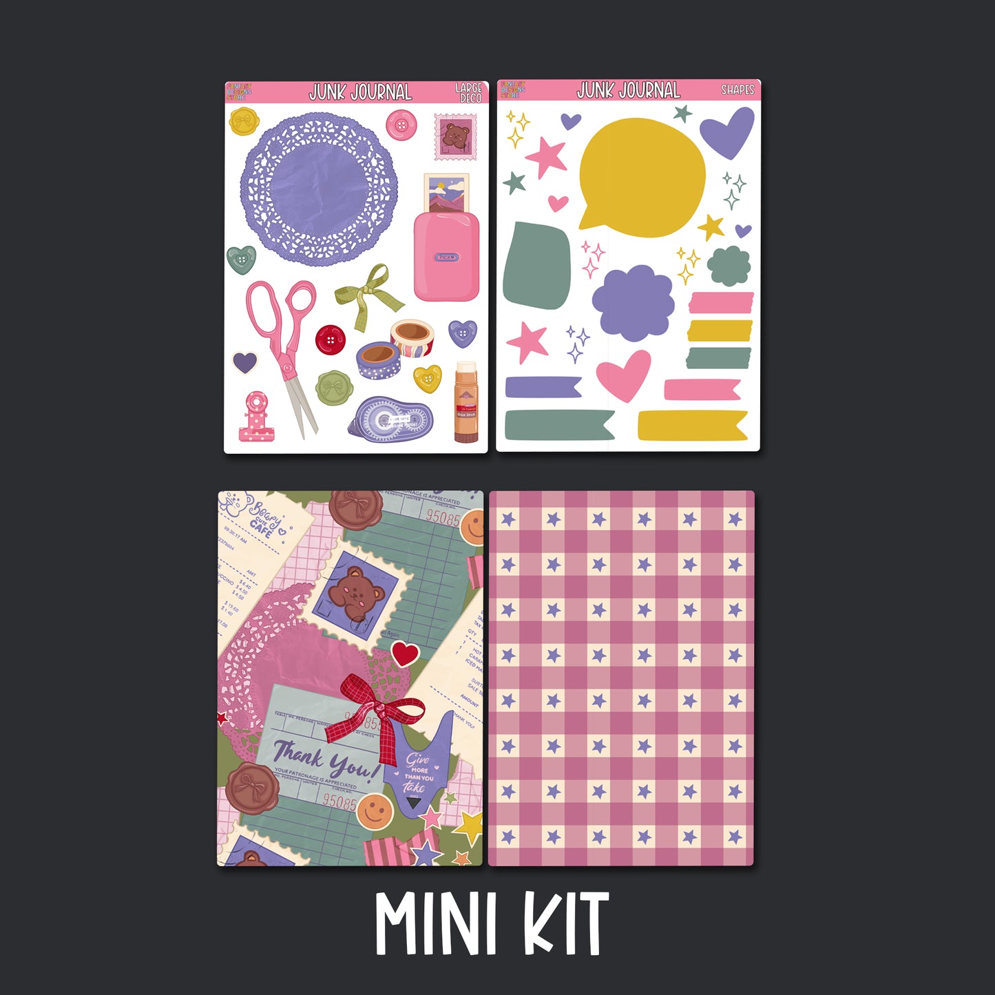 Junk Journal Sticker Kit
