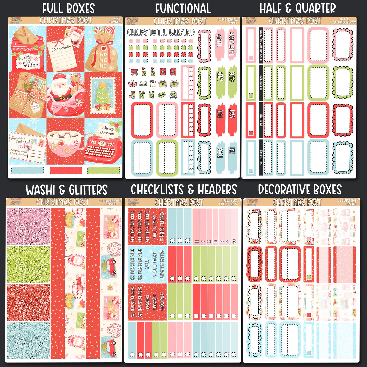 Christmas Post- A la Carte kit