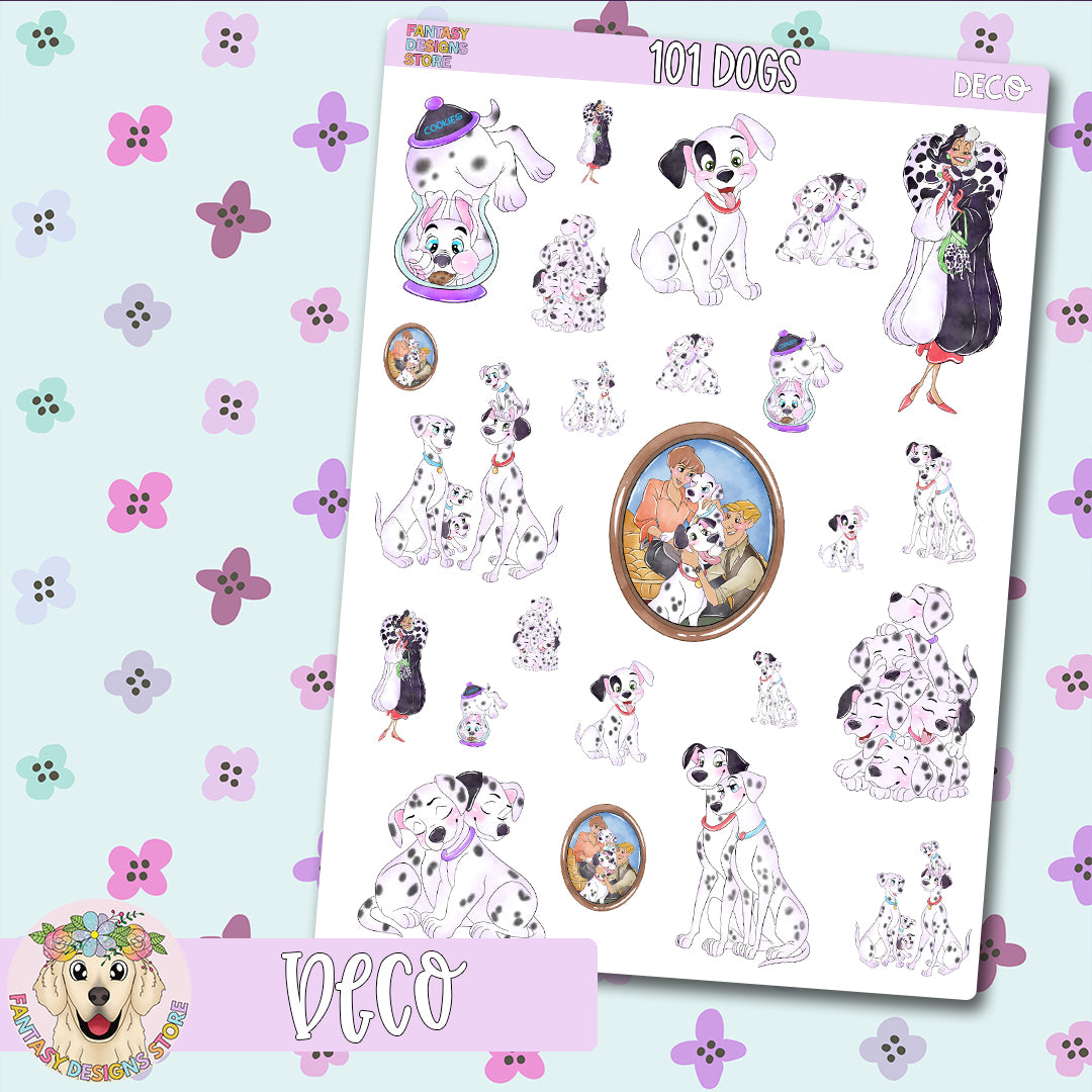 101 Dogs Deco Sheet