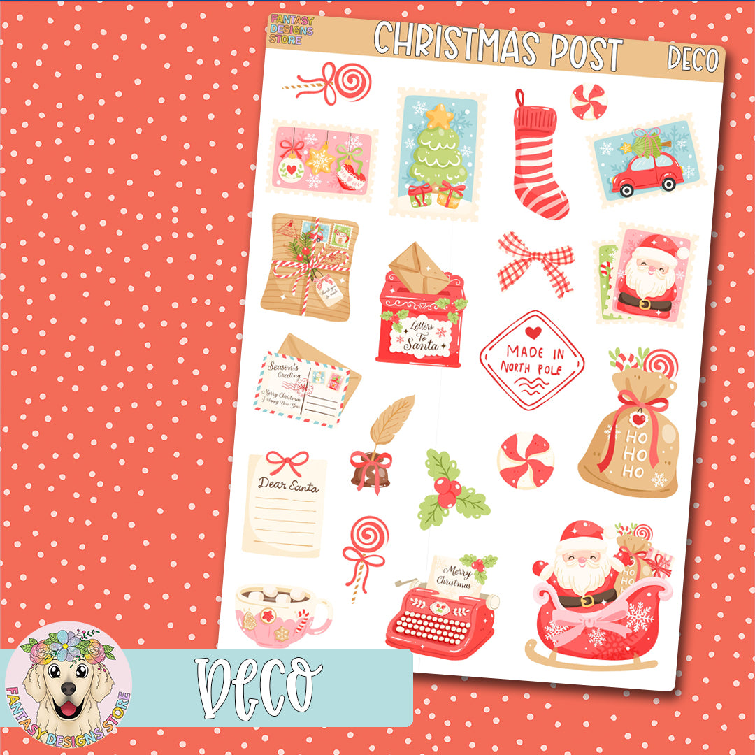 Christmas Post Deco Sheet