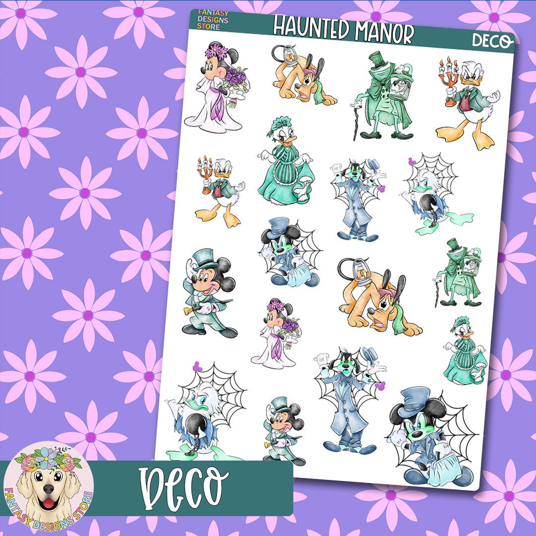 Haunted Manor Deco Sheet
