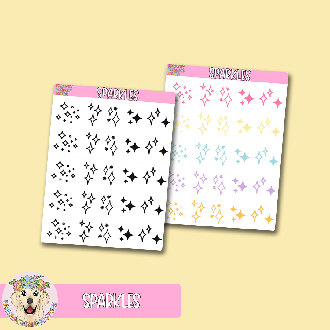 Decorative Sparkle Stickers