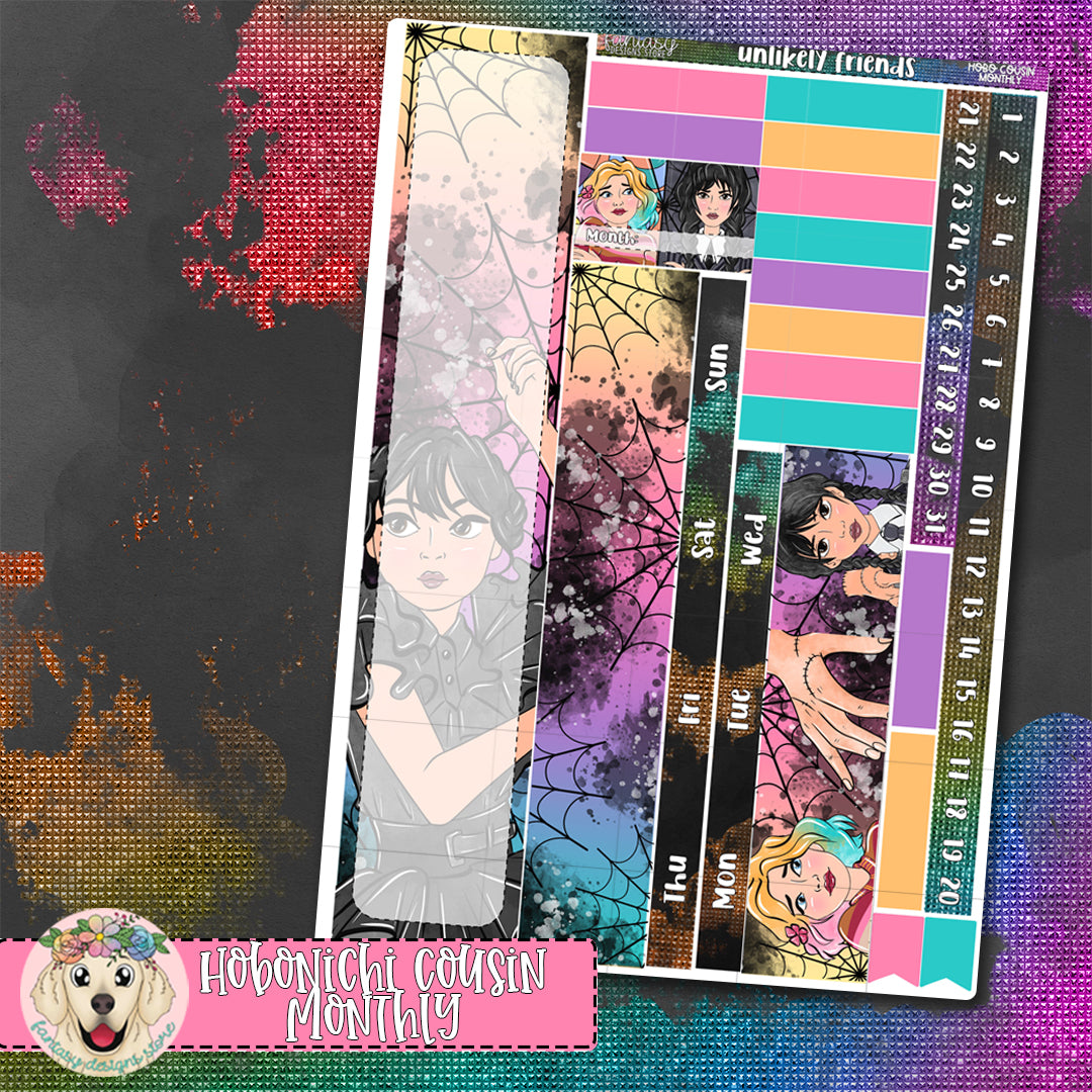 Unlikely Friends - Hobonichi Cousin Monthly Kit