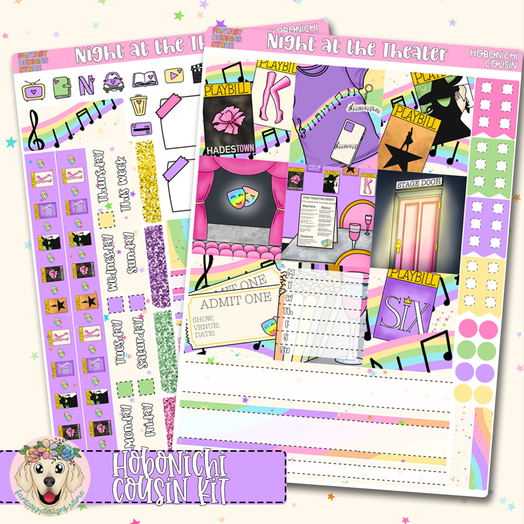 Night at the Theater - Hobonichi Cousin Kit
