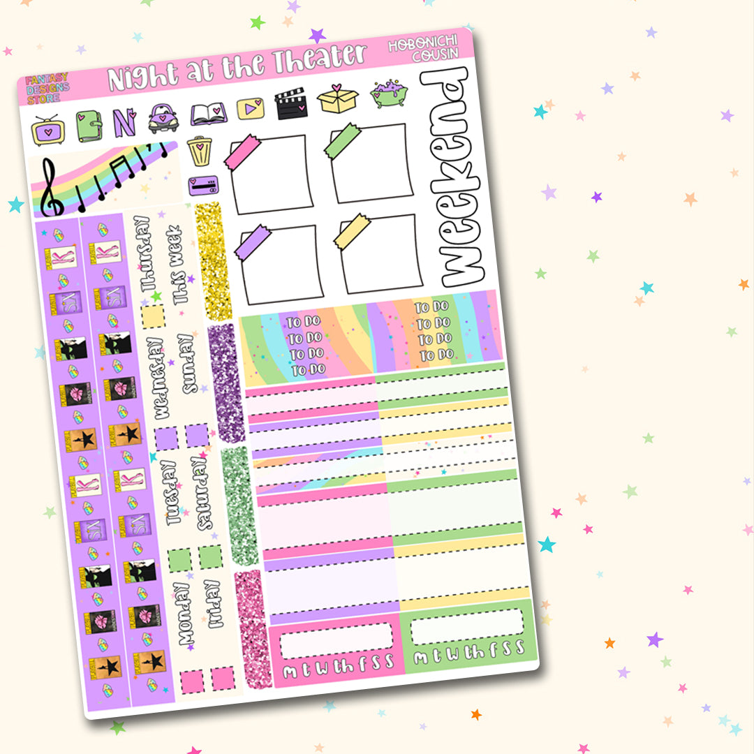 Night at the Theater - Hobonichi Cousin Kit
