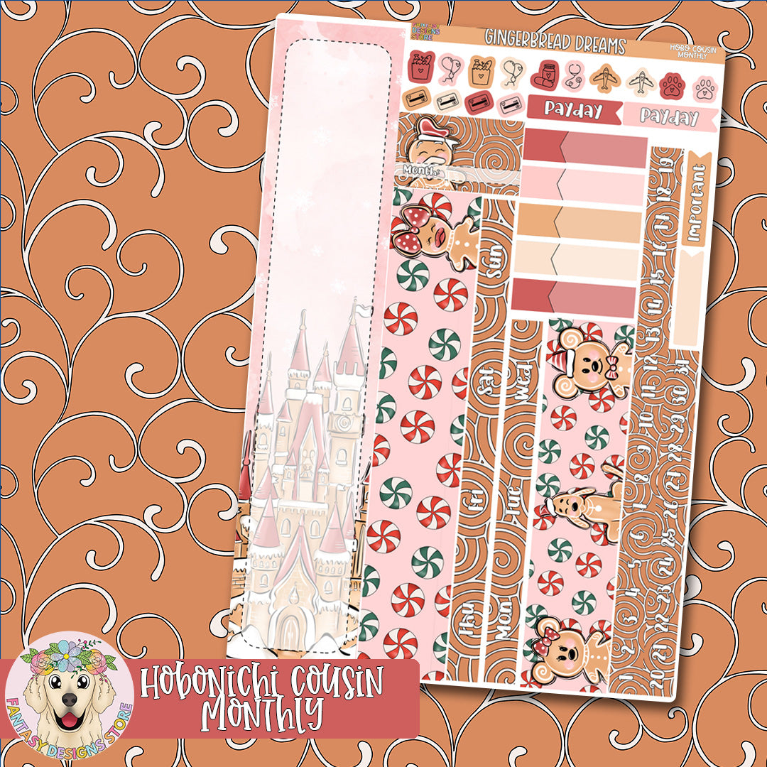 Gingerbread Dreams - Hobonichi Cousin Monthly Kit