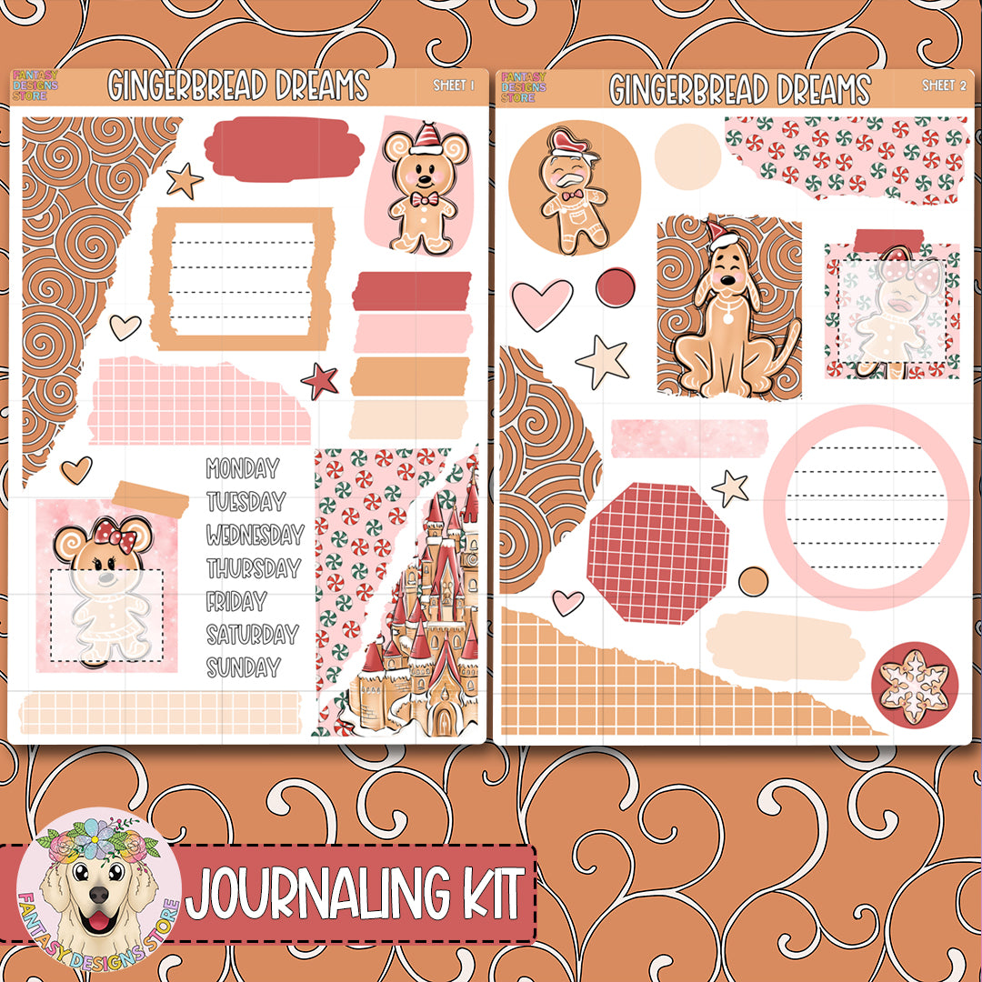 Gingerbread Dreams Journaling Kit