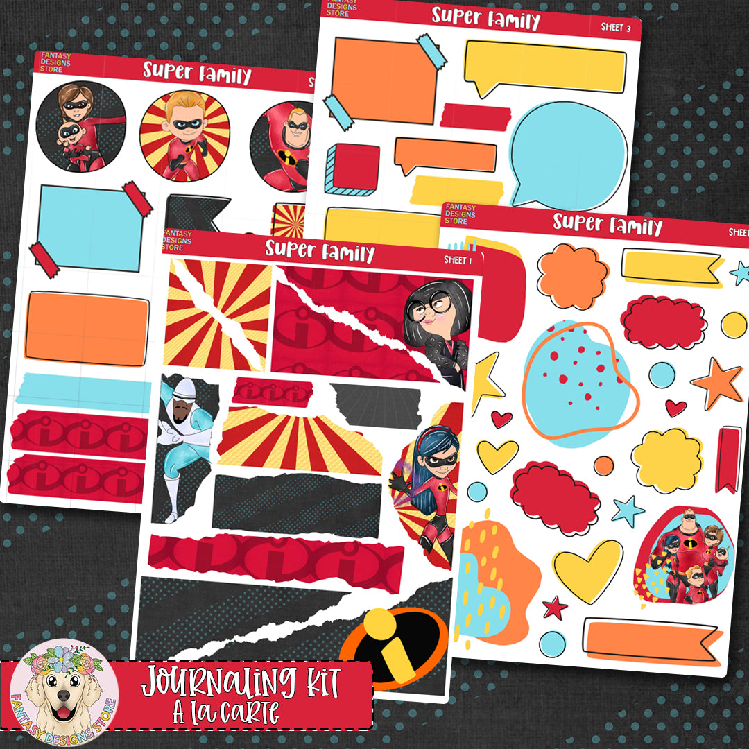 Super Family - Journaling Kit - A la Carte