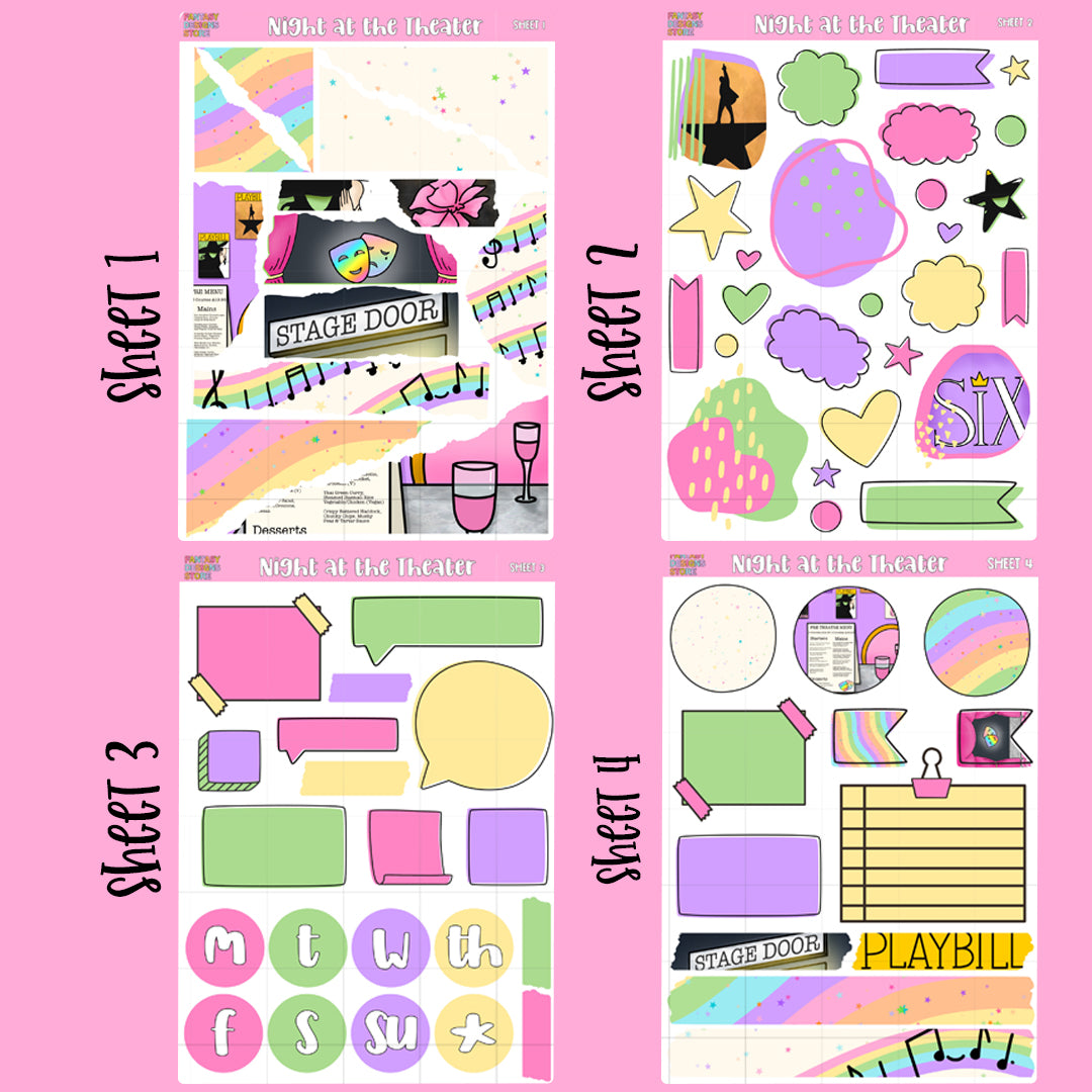 Night at the Theater - Journaling Kit - A la Carte