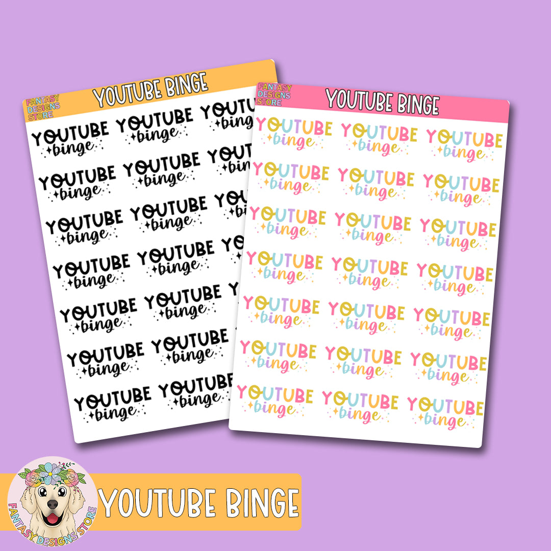 YouTube Binge Script Stickers