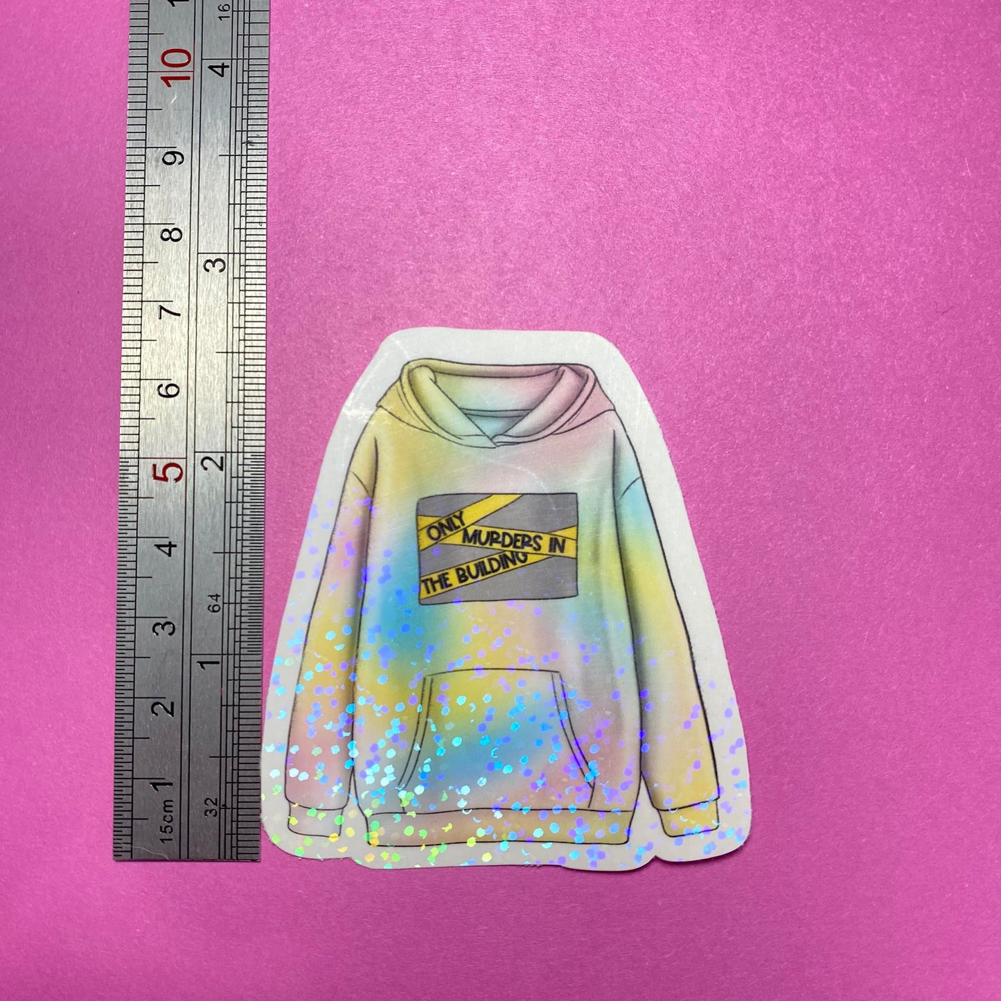 Tie Dye Hoodie - Holo Overlay Sticker