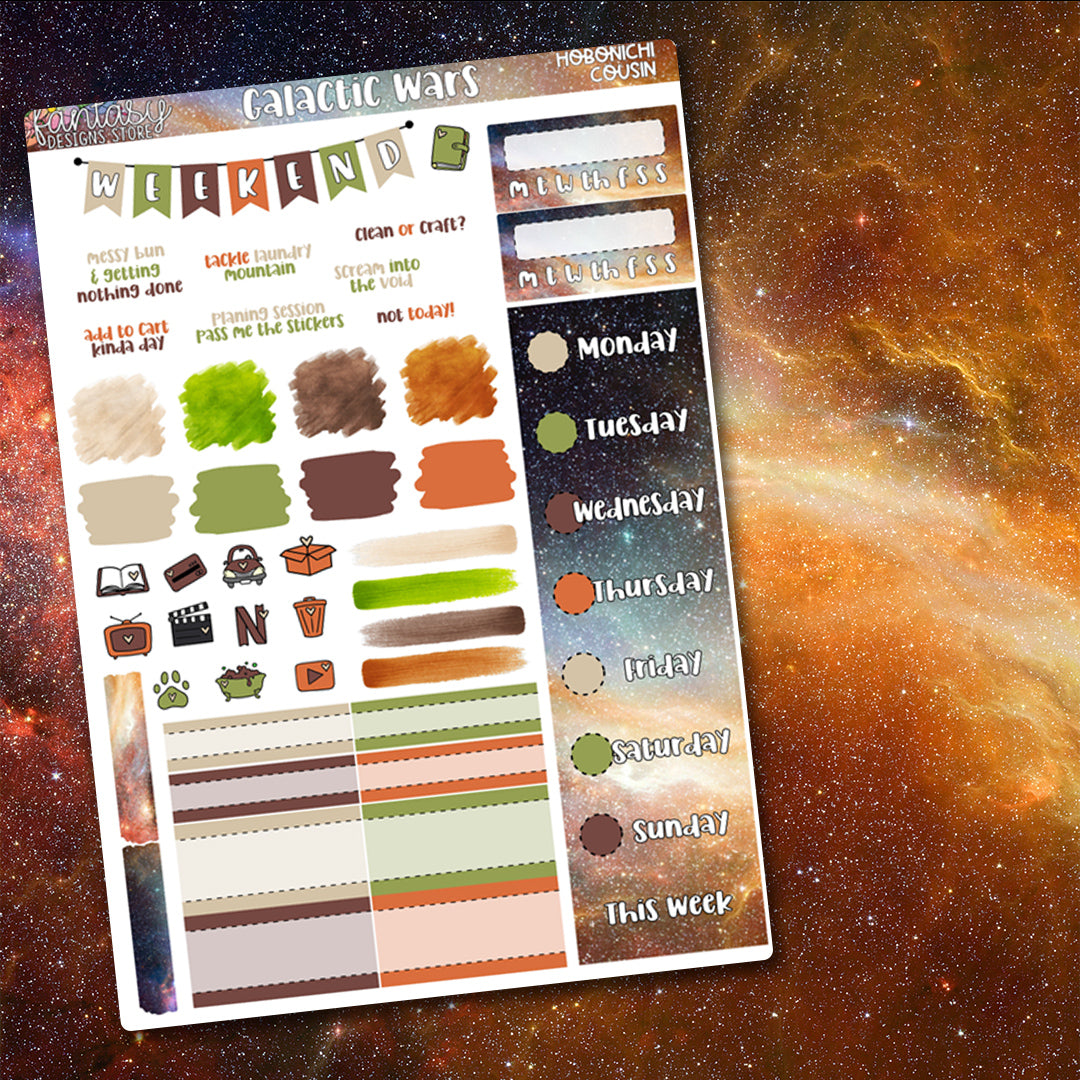 Galactic Wars - Hobonichi Cousin Kit