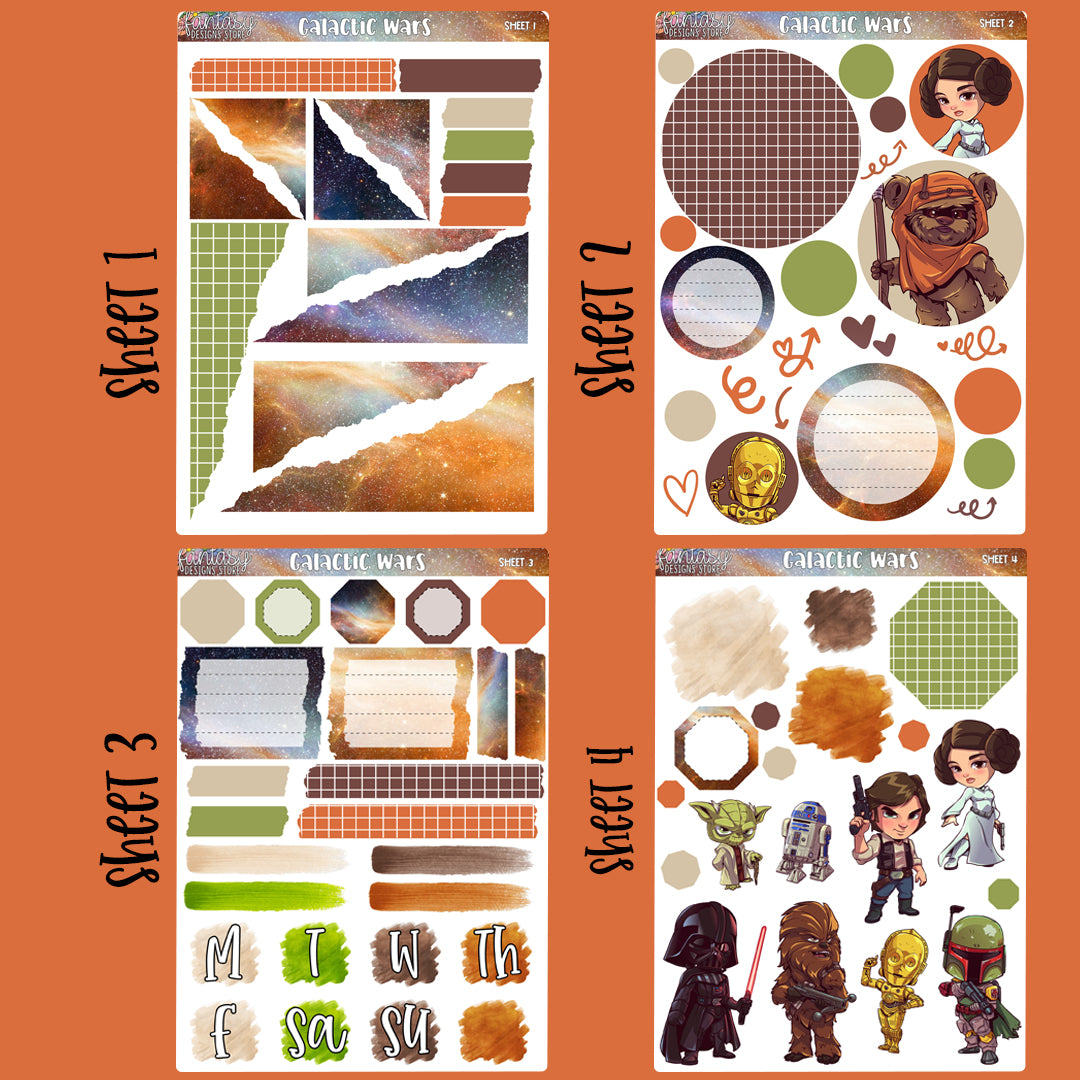 Galactic Wars - Journaling Kit - A la Carte