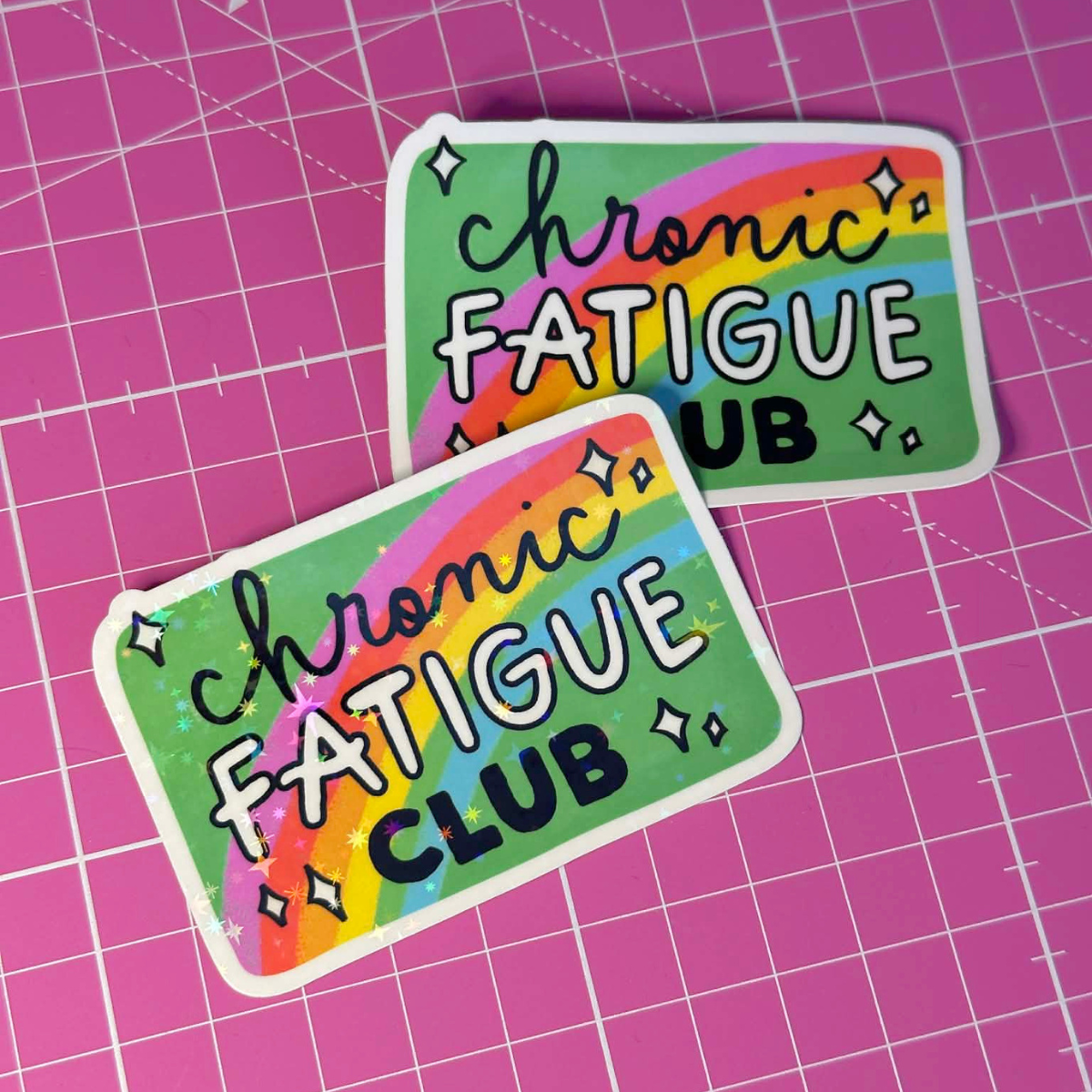 Chronic Fatigue Club - Vinyl Die Cut Sticker
