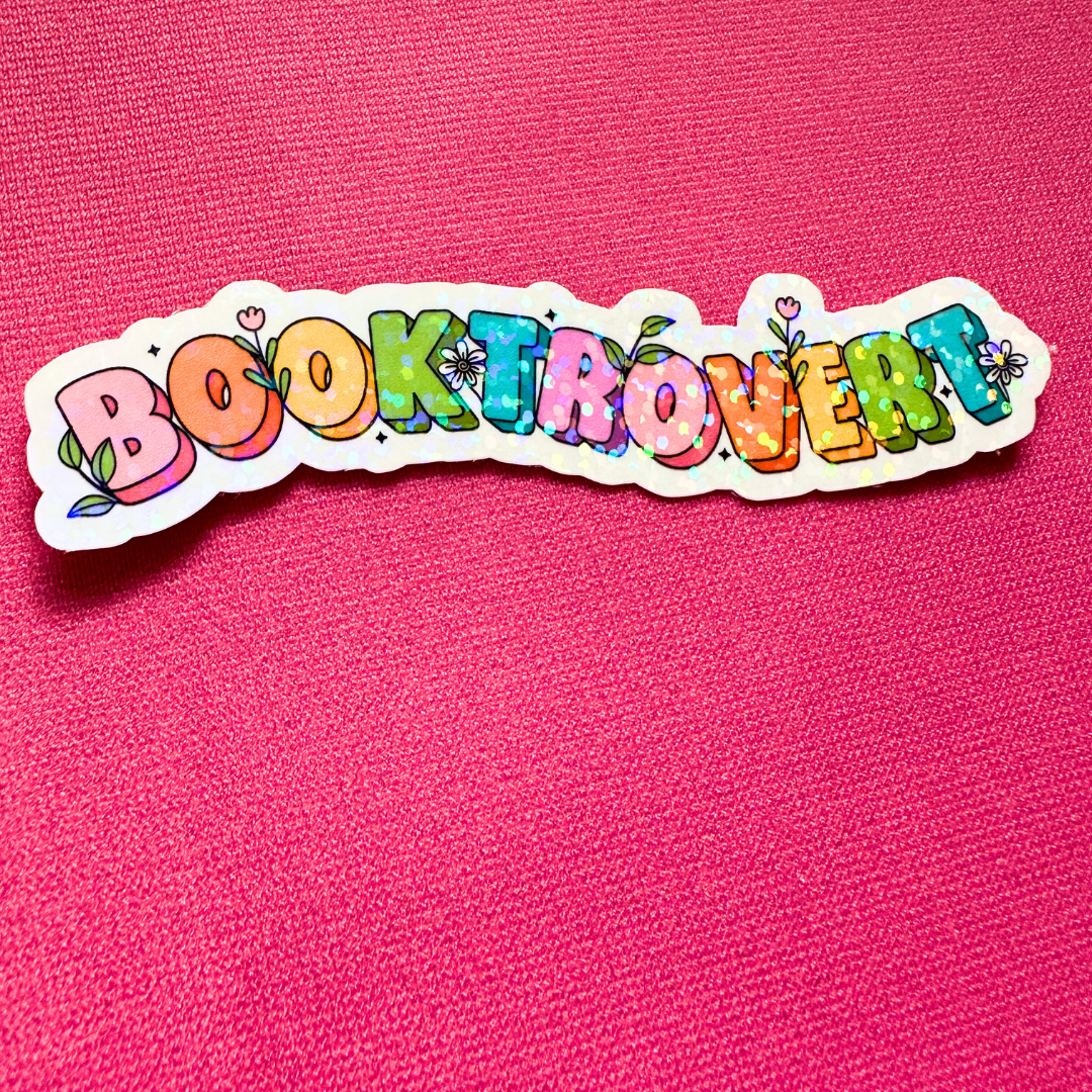 Booktrovert - Holo Overlay Sticker