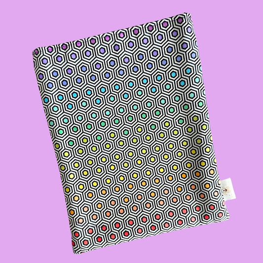 Geometric Rainbow A5 Pouch