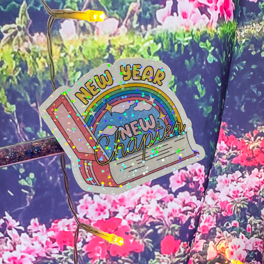 New year, new chapter - Holo Overlay Sticker