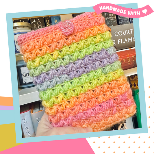 Tropical Vibes Crochet Kindle Sleeve