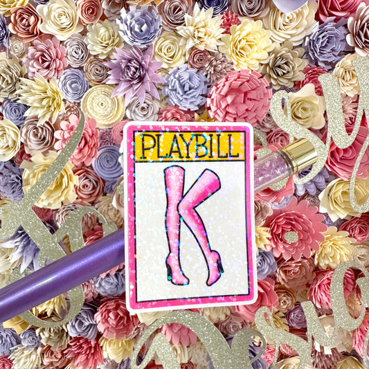 K!nky Boots Playbill - Holo Overlay Sticker