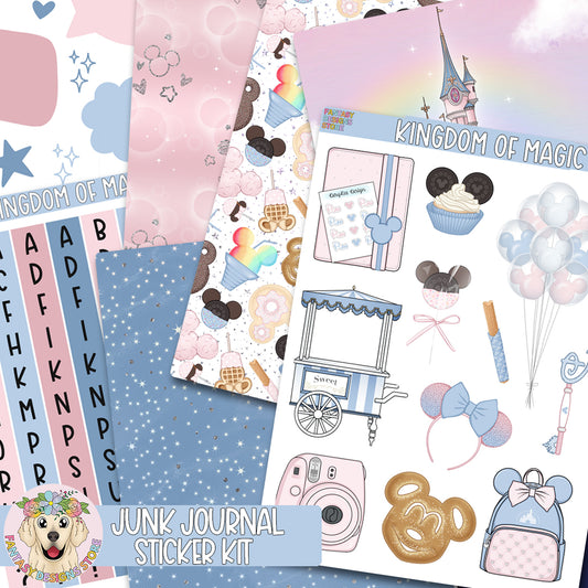Kingdom of Magic Junk Journal Sticker Kit