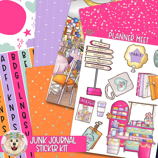 Planner Meet Junk Journal Sticker Kit