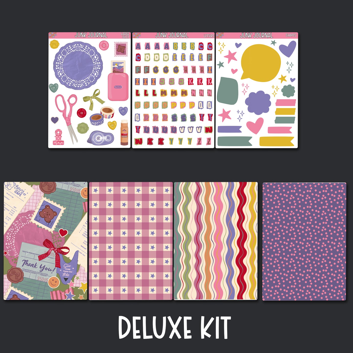 Junk Journal Sticker Kit