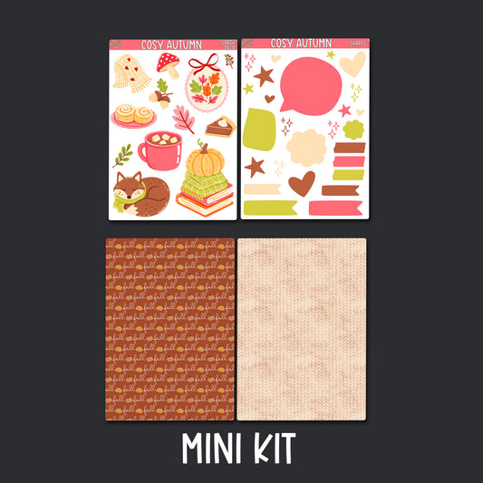 Cosy Autumn Junk Journal Sticker Kit