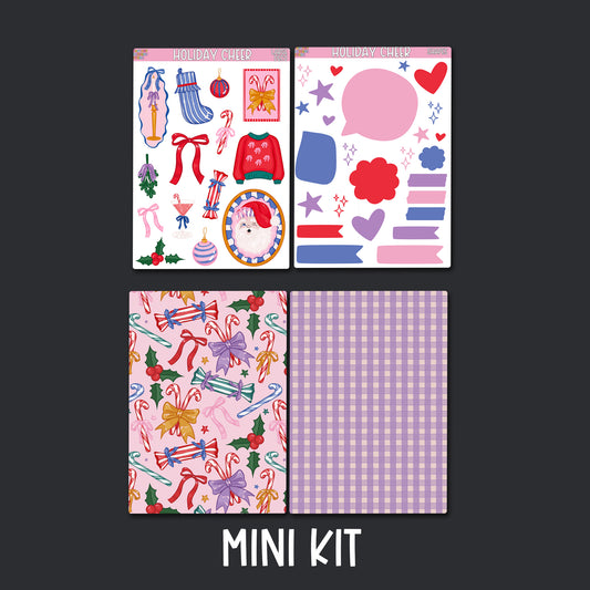 Holiday Cheer Junk Journal Sticker Kit