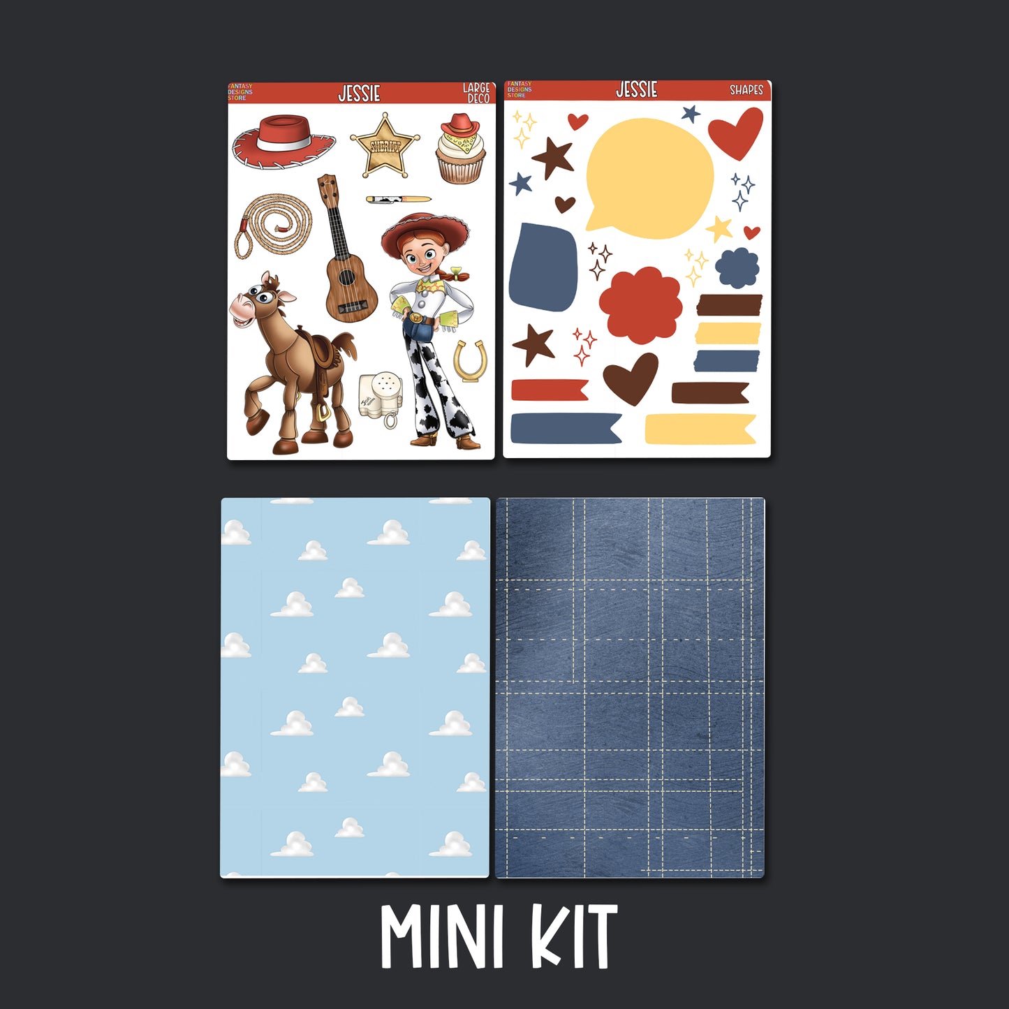 Jessie Junk Journal Sticker Kit