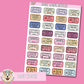 Book Trope Ticket Sticker Sheet