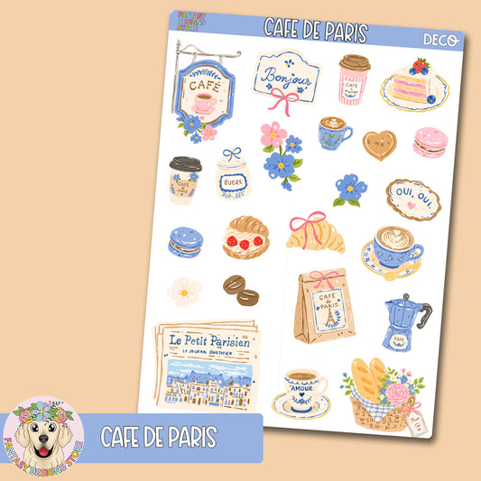 Cafe de Paris Deco Sheet