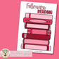 February Reading Tracker Sticker