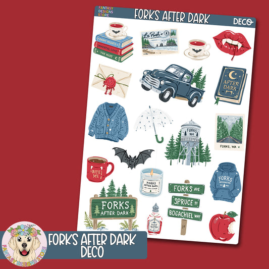Forks After Dark Deco Sheet