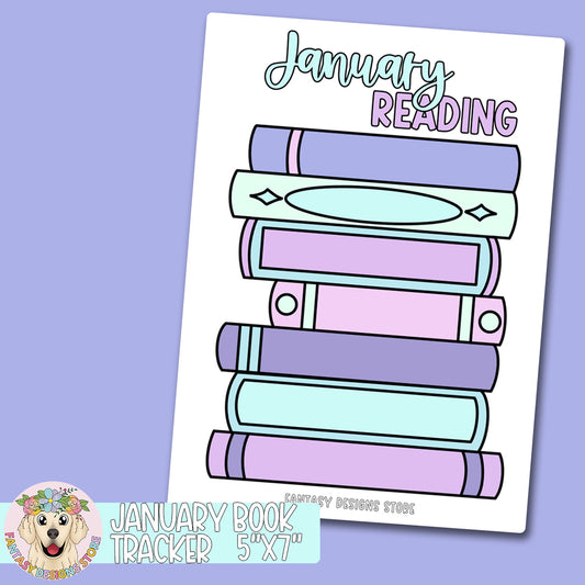 January Reading Tracker  Sticker