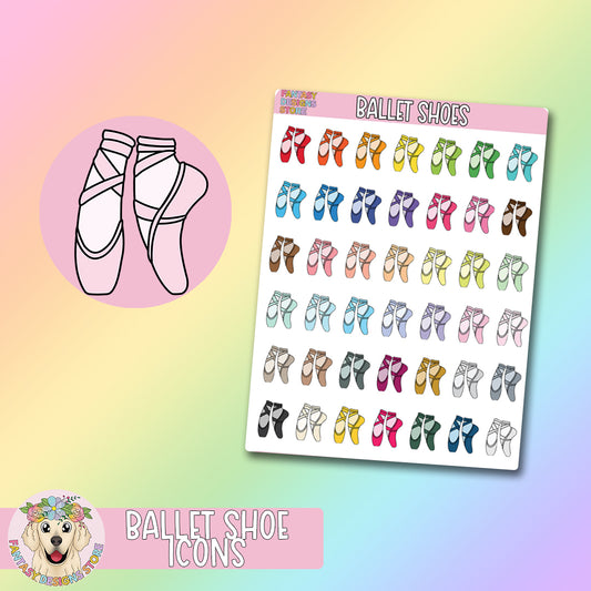 Ballet Shoe Icon Stickers