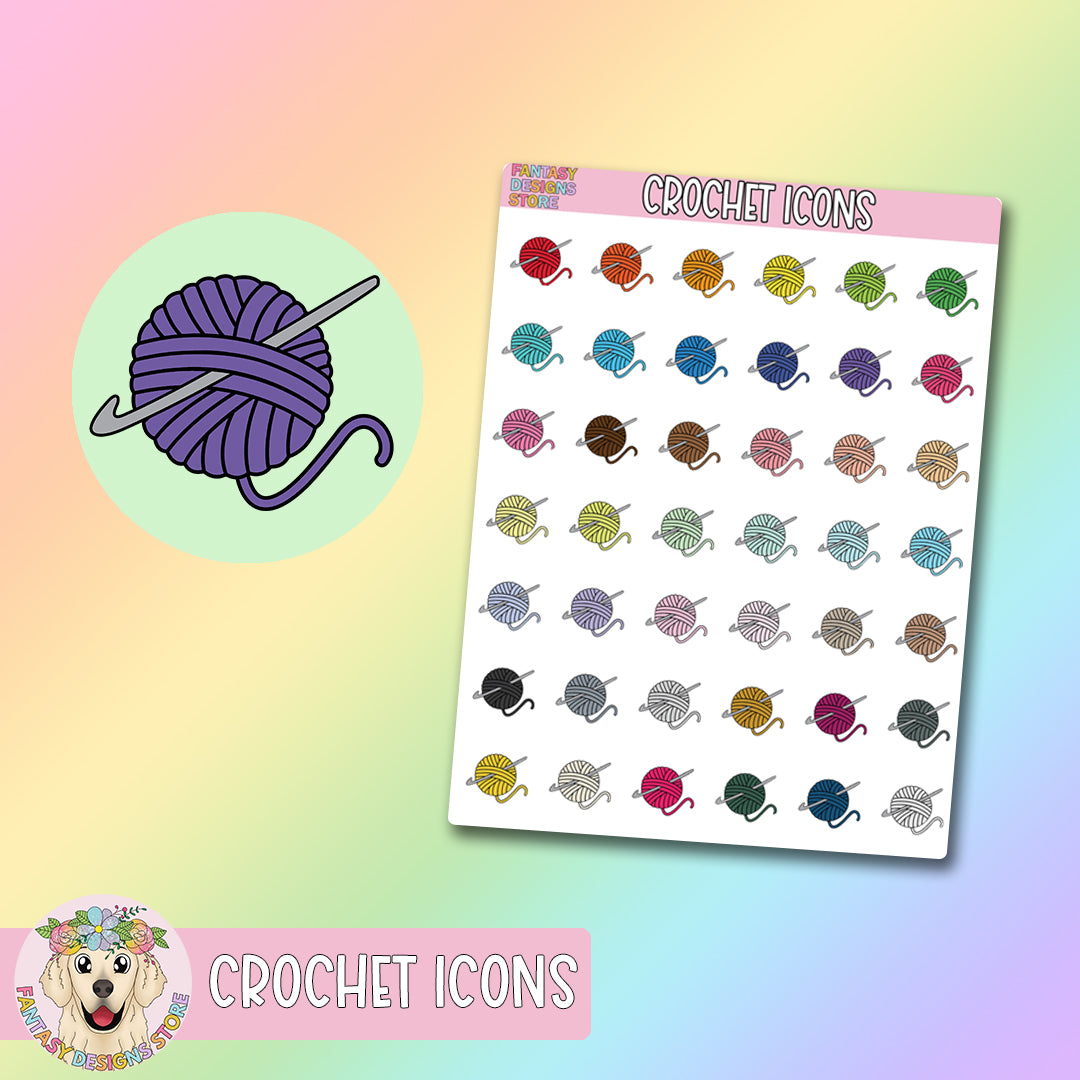 Crochet Icon Stickers