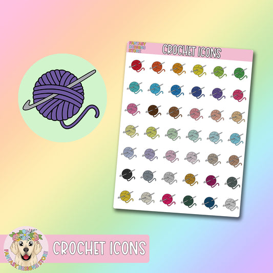Crochet Icon Stickers