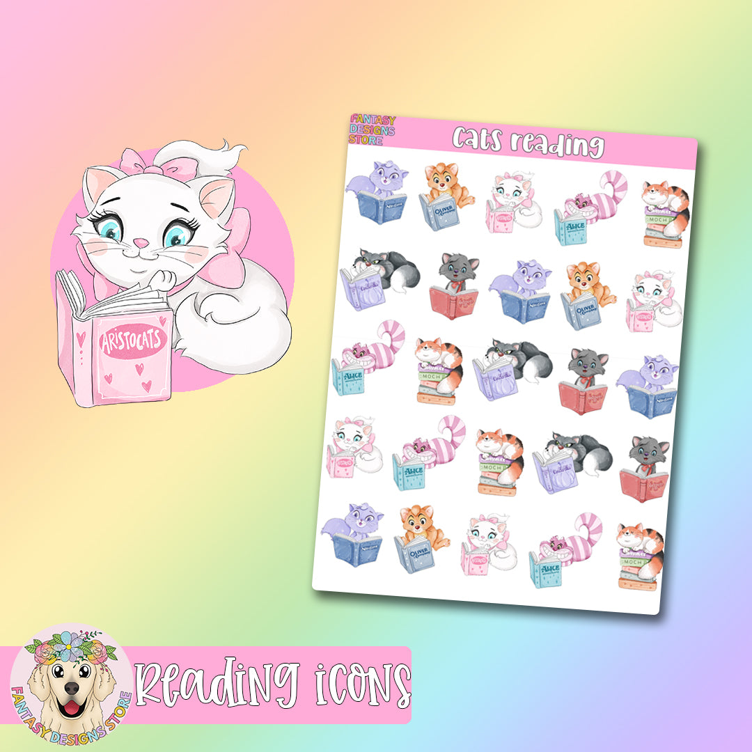 Cats Reading Doodles