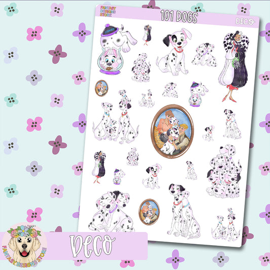 101 Dogs Deco Sheet
