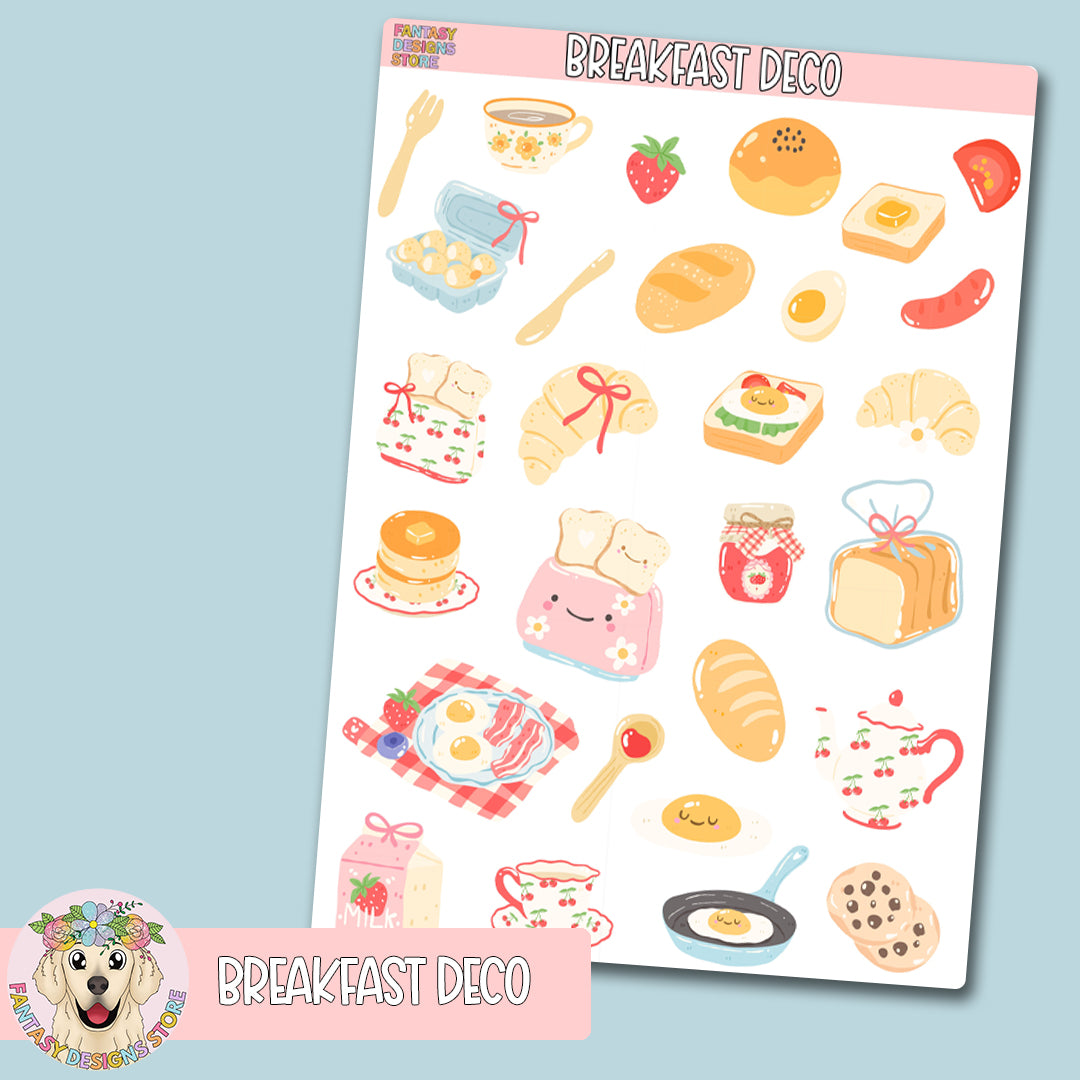 Breakfast Deco Sheet