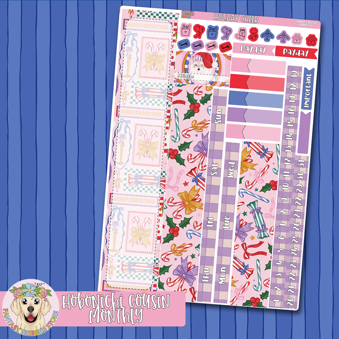 Holiday Cheer - Hobonichi Cousin Monthly Kit