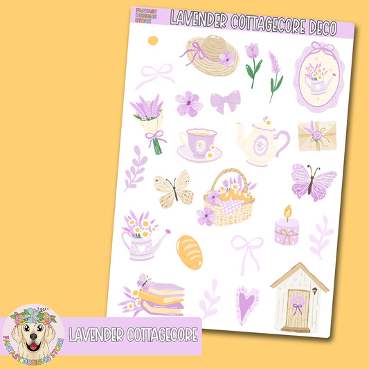 Lavender Cottagecore Deco Sheet