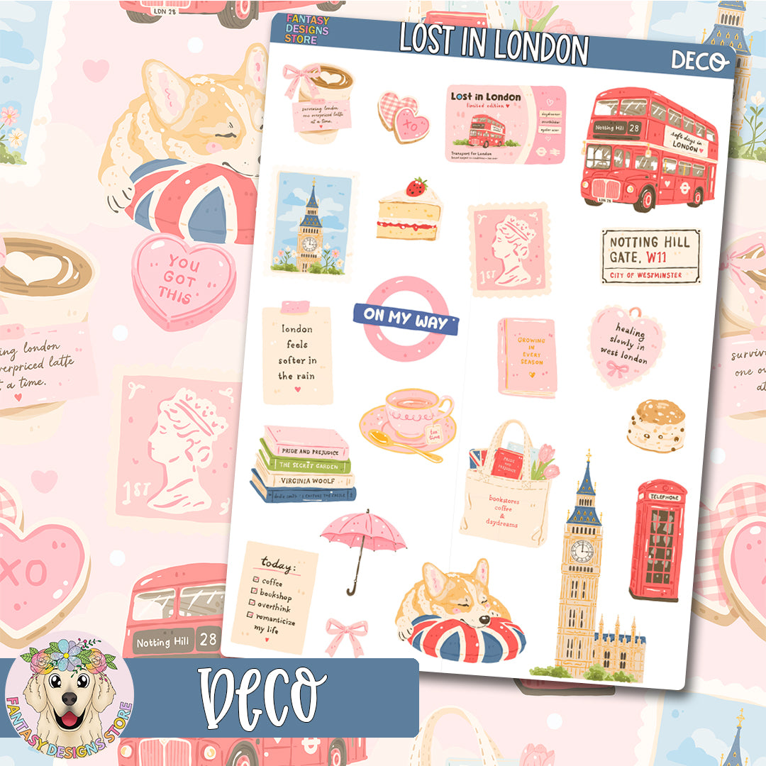 Lost in London Deco Sheet