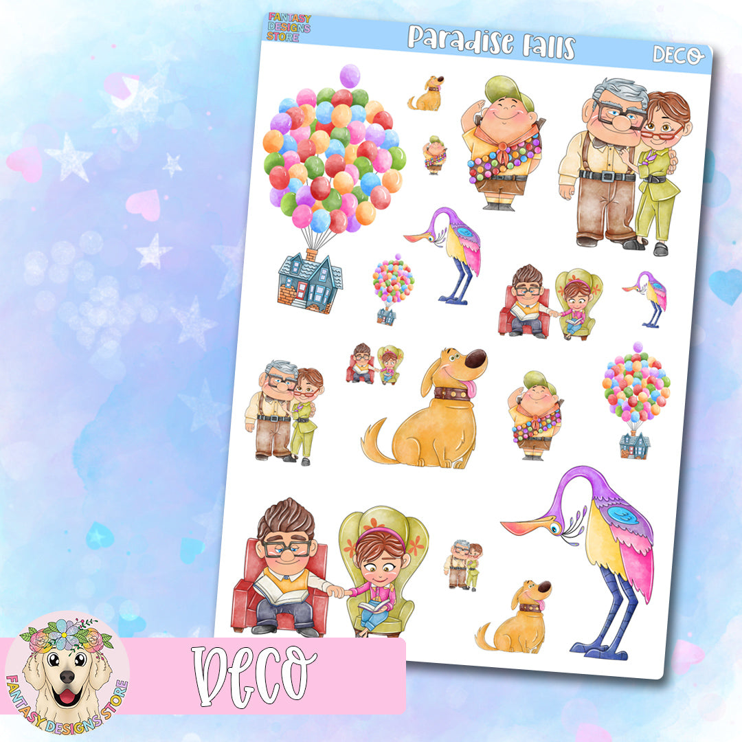 Paradise Falls Deco Sheet