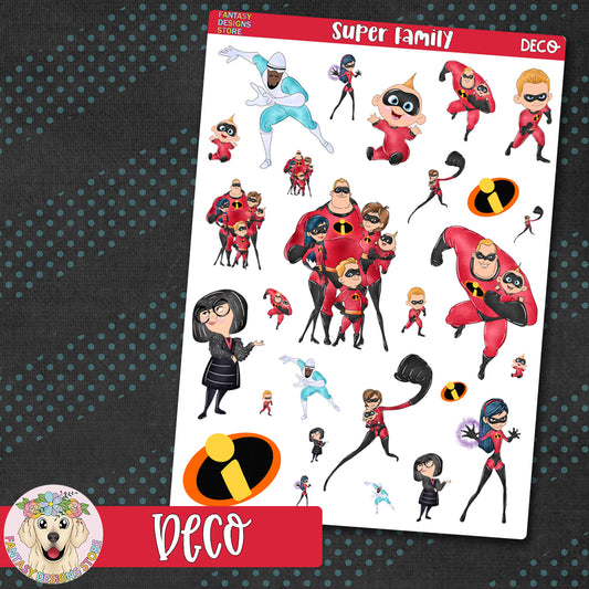 Super Family Deco Sheet